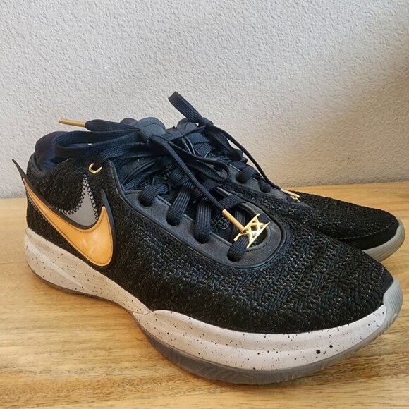 Nike Mens LeBron XX Basketball Shoes DJ5423-003 Black Metallic Gold Size 9.5 main image 11